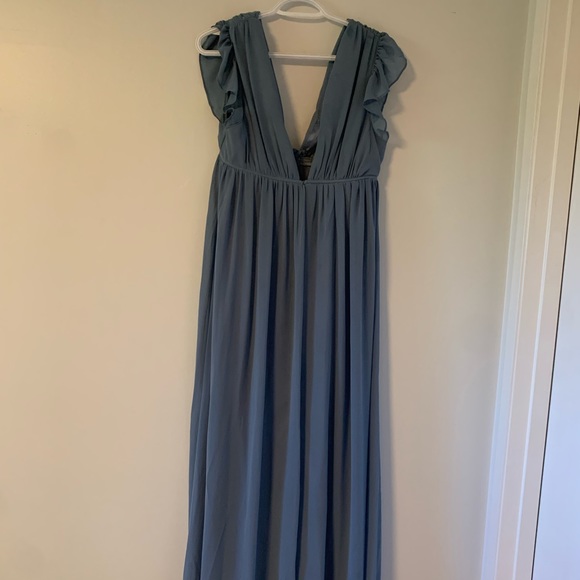 Lulus I’m All Yours Dress - Slate Blue (Altered to be Maternity) - Picture 2 of 2